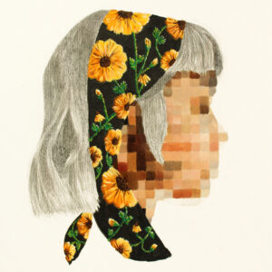 flowers, chusta, embroidery, haft kwiatowy, śląsk, folklor, obraz olejny na ścianę